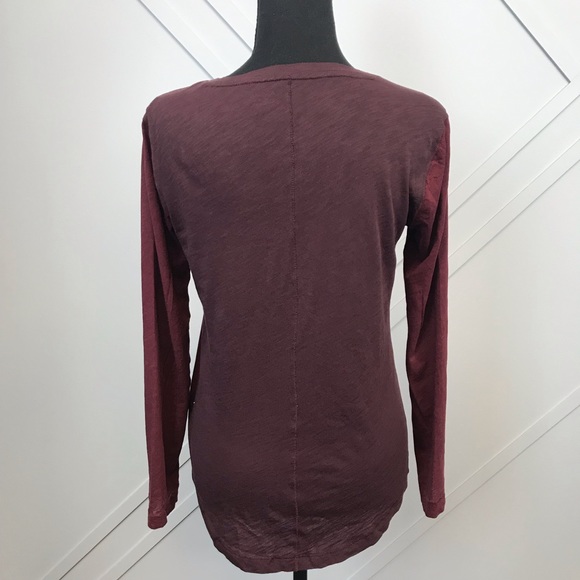 Madewell Whisper Cotton Long Sleeve Small Tee - Picture 4 of 5